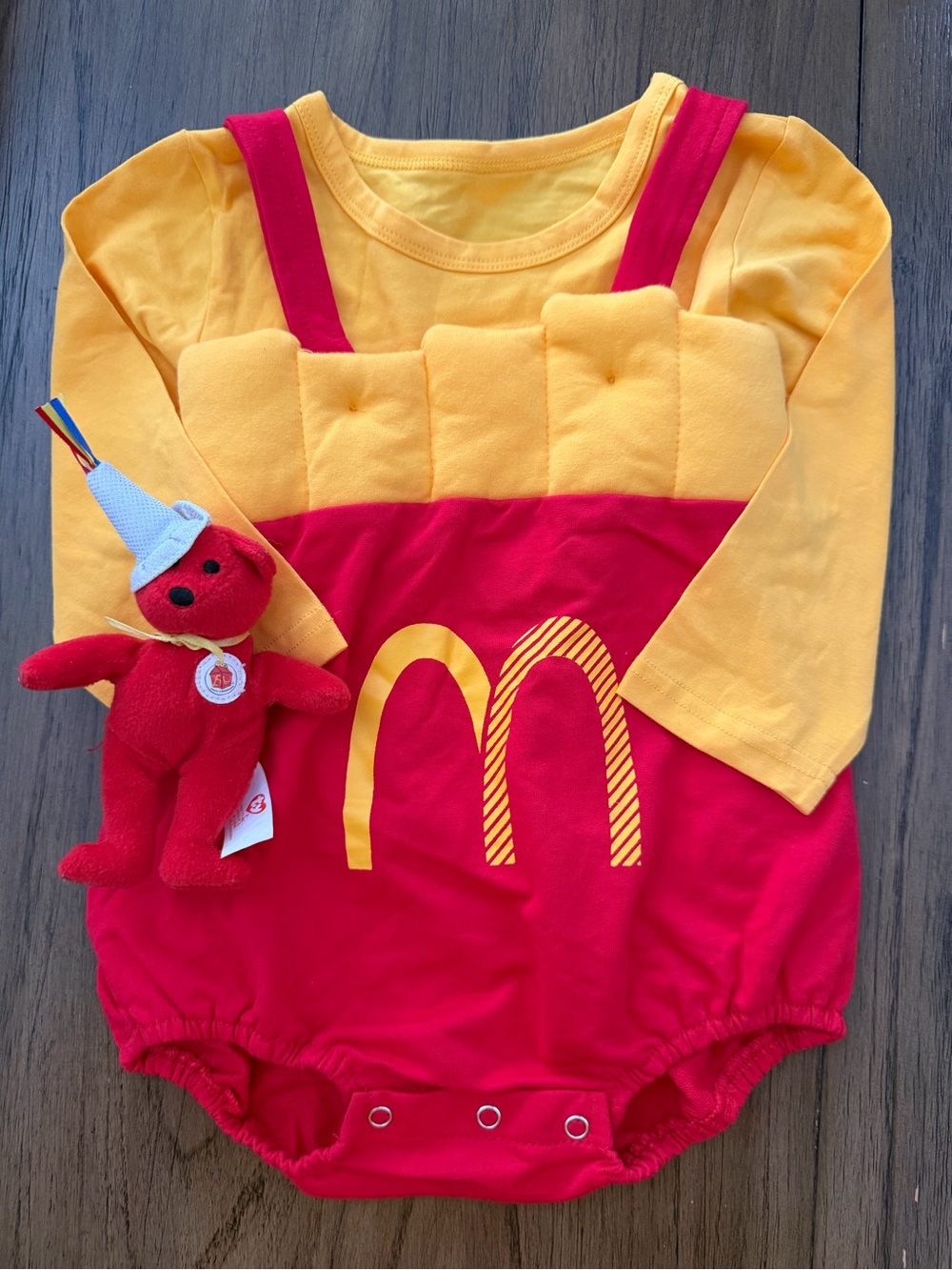 McDonald's Yellow & Red Kids French Fry Romper Costume